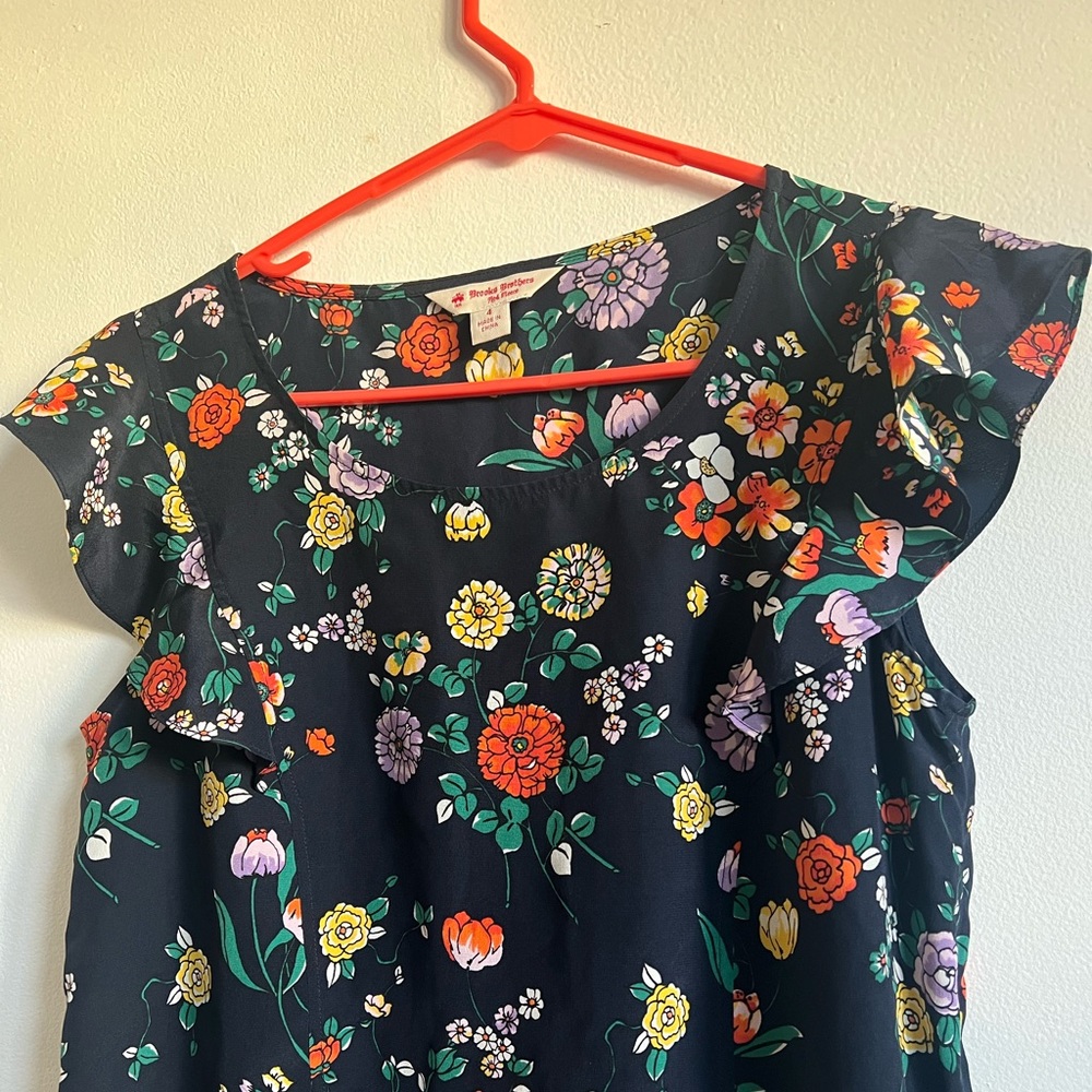 Beautiful silk floral printed top
